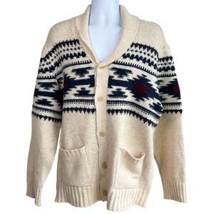 American Eagle Mens Southwest Chunky Cardigan Size Extra Large Grandpacore Aztec